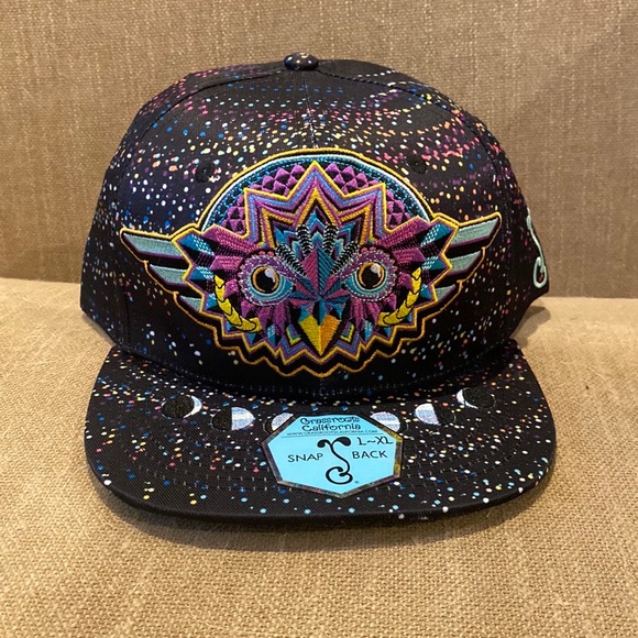 Grassroots California Night Owl Rainbow Vortex Fitted Hat - Picture 1 of 4